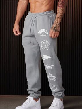 NWOT- YoungLA Gray Immortal Graphic Jogger Sweatpants.